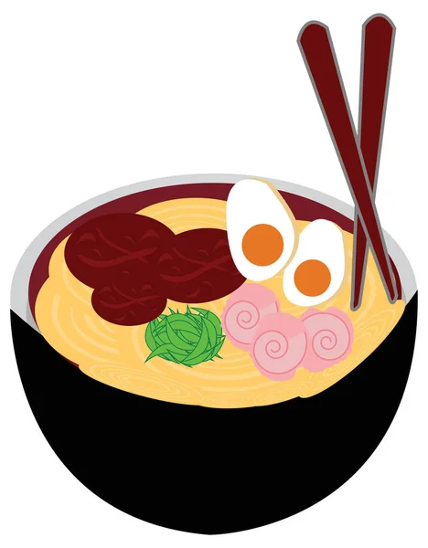 Simple Illustration Design Traditional Japanese Food Set Local Theme — Stock Vector