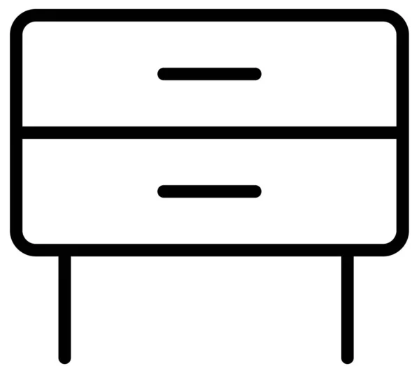 Gabinete Icono Web Ilustración Simple — Archivo Imágenes Vectoriales