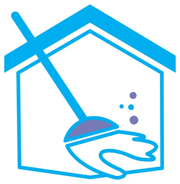 Illustrazione Pulita Progettazione Del Vettore Logo Della Casa — Vettoriale Stock