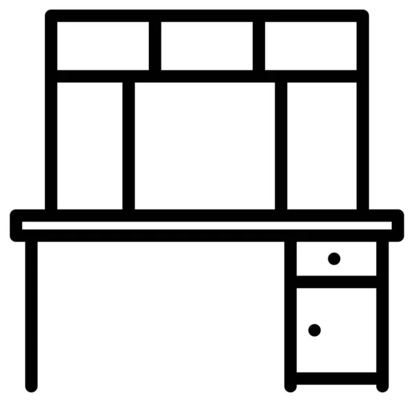 Tafel Web Icoon Eenvoudige Illustratie — Stockvector
