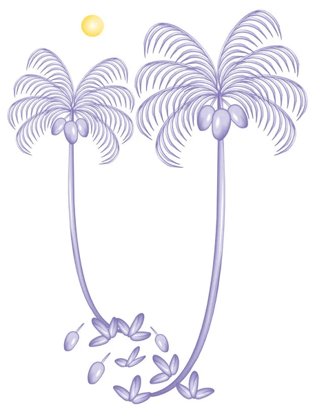 Illustration Eines Schönen Floralen Hintergrund — Stockvektor