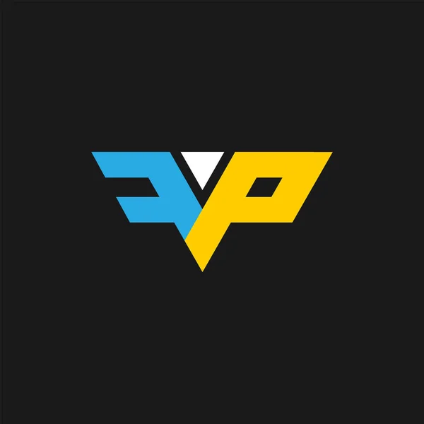 Första Bokstaven Logotyp Vektor Mall Kreativ Företag Företagsidentitet — Stock vektor