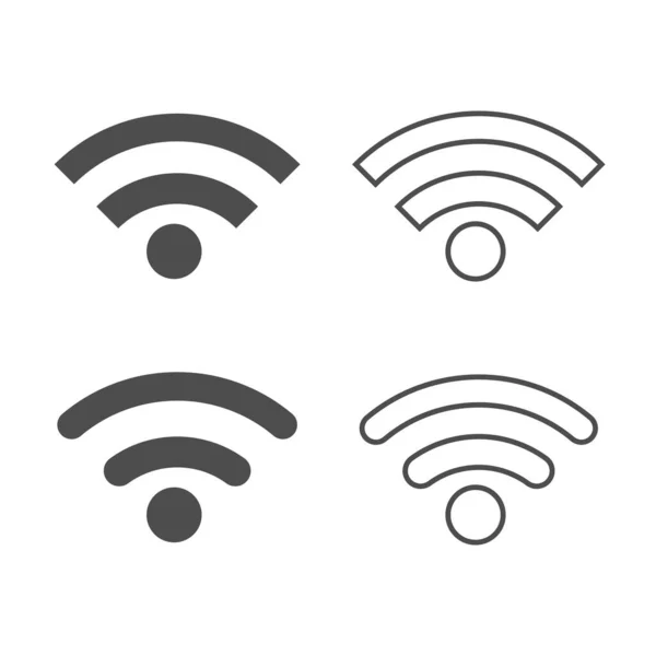 Icono Wifi Vector Ilustración — Archivo Imágenes Vectoriales