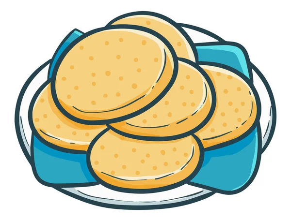 Delicious Breakfast Food Cookies Icon Vector Illustration Design — стоковый вектор