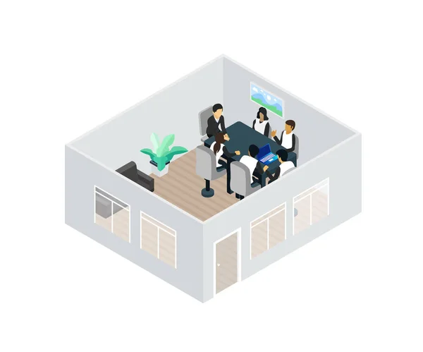 Business People Working Office Vector Illustration Design — Stockový vektor