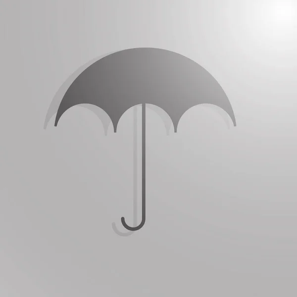 Umbrella Icon Rain Symbol Flat Design Style — Stock Vector