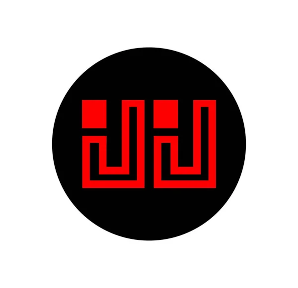 Ijij Назва Початкової Монограми Літер Ікона Бренду Ijij — стоковий вектор