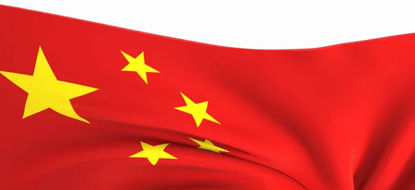 Vlag Van China Illustratie Grafisch Concept Textiel Textuur — Stockfoto