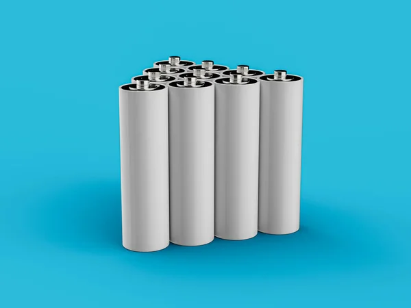 Illustration Batteri Ikon Isolerad Vit Bakgrund — Stockfoto