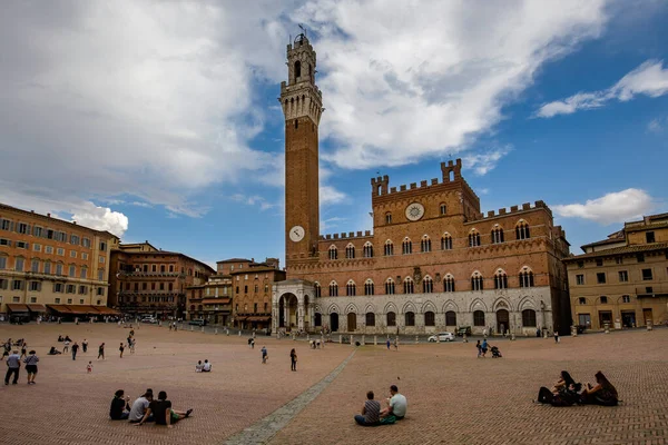 Floransa Talya Haziran 2017 Siena Toskana Daki Piazza San Marco — Stok fotoğraf