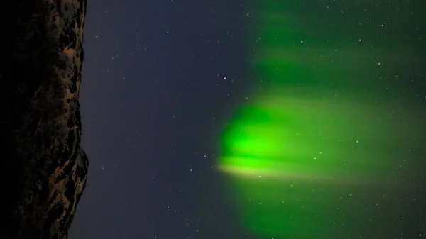 밤하늘의 북극광 — 스톡 사진