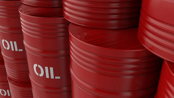 白い背景に樽の入った赤い樽 — ストック写真
