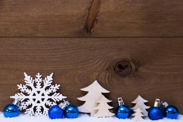 Christmas Decoration Wooden Background — Stock Photo, Image