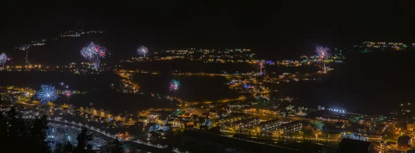 Şehrin Gece Manzarası — Stok fotoğraf