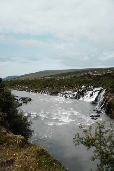 Bella Vista Sul Fiume Montagna — Foto Stock