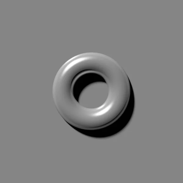 Візуалізація Круглої Кнопки Чорним Тлом — стокове фото