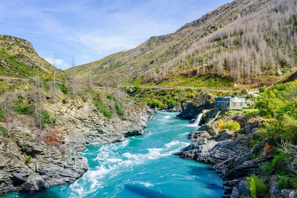 Bella Vista Sul Fiume Montagna — Foto Stock