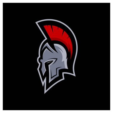 Sparta logo tasarımı vektör çizimi. Warriors spor takımı logosu tasarım şablonu.