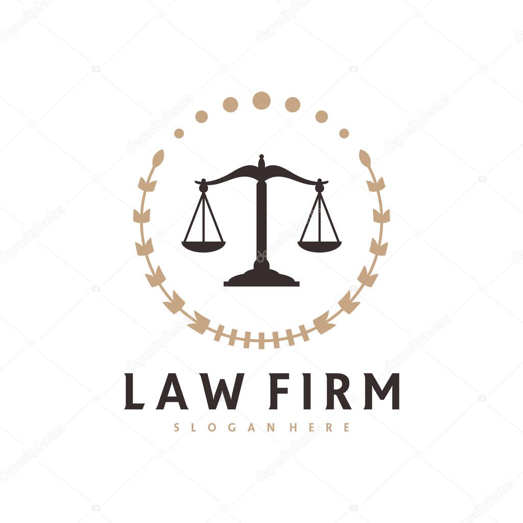 Justice logo vector template, Creative Law Firm logo design concepts