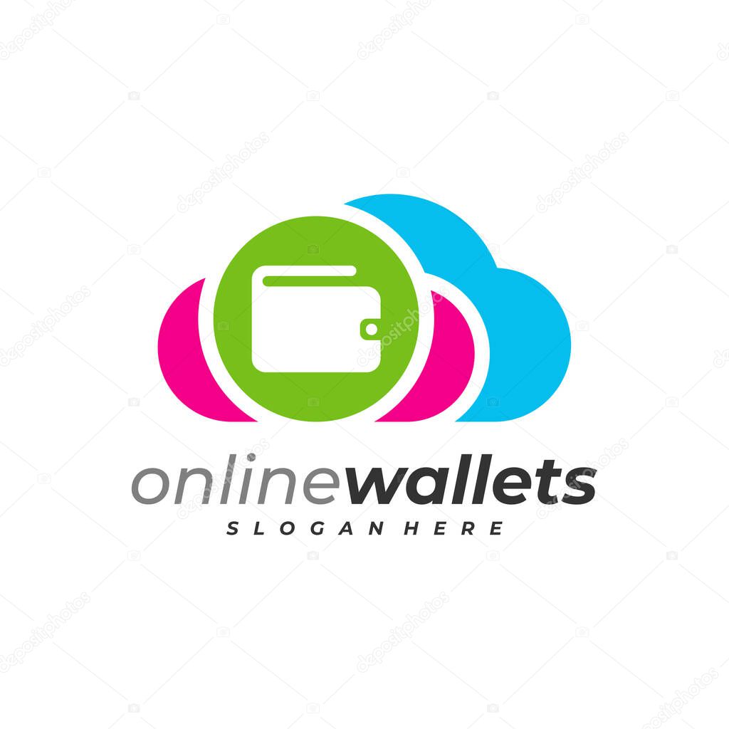 Cloud Wallets logo vector template, Creative Wallets logo design concepts