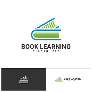 Kitap logo şablonu, Yaratıcı Kitap logo tasarımı kavramları öğreniliyor