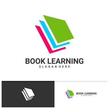 Kitap logo şablonu, Yaratıcı Kitap logo tasarımı kavramları öğreniliyor