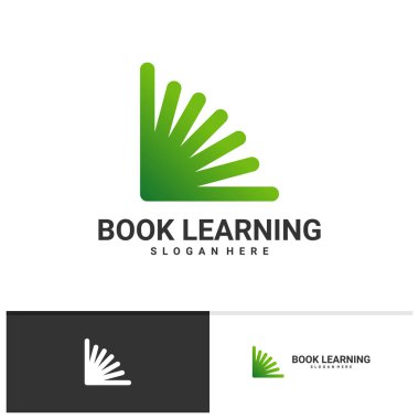 Kitap logo şablonu, Yaratıcı Kitap logo tasarımı kavramları öğreniliyor