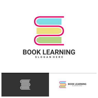 Kitap logo şablonu, Yaratıcı Kitap logo tasarımı kavramları öğreniliyor