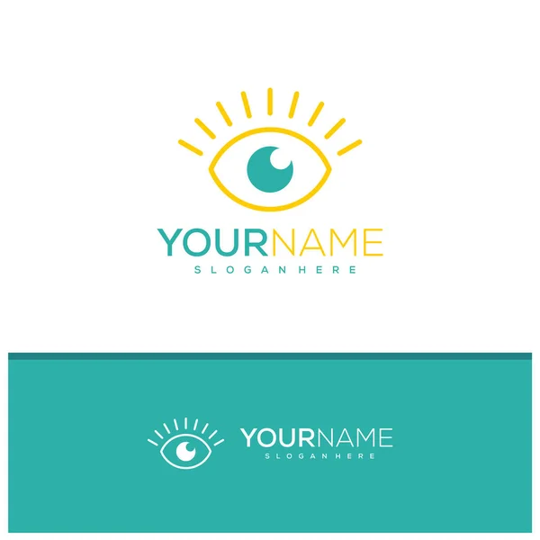 Eye Logo Design Vector Creative Eye Logo Concepts Template Illustration — стоковый вектор