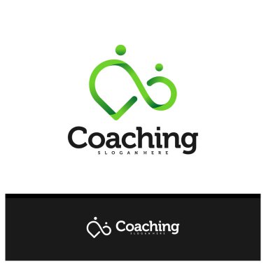 People Infinity logo tasarım vektörü, Creative Infinity logosu şablon çizimi kavramları.