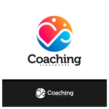 People Infinity logo tasarım vektörü, Creative Infinity logosu şablon çizimi kavramları.