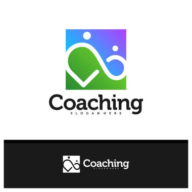 People Infinity logo tasarım vektörü, Creative Infinity logosu şablon çizimi kavramları.