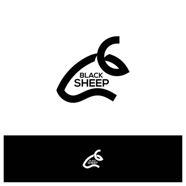 Head Sheep Logo Design Vector Creative Sheep Logo Concept Modello — Vettoriale Stock