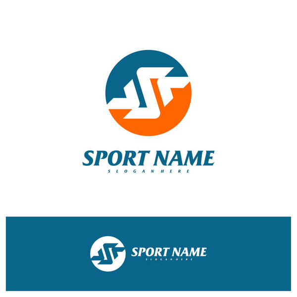 Шаблон вектора логотипа буквы S, иллюстрация концепций логотипа буквы S.