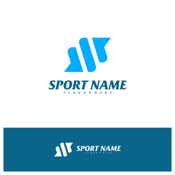 Шаблон вектора логотипа буквы S, иллюстрация концепций логотипа буквы S.