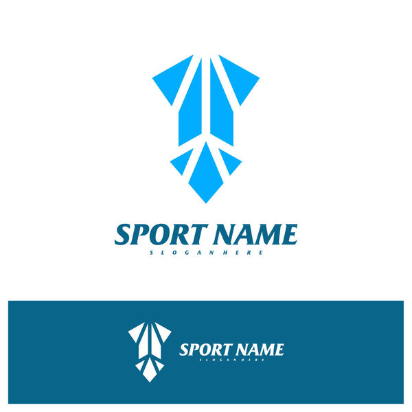 Простой векторный шаблон логотипа Squid, иллюстрация концепций логотипа Squid.