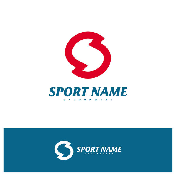 Шаблон вектора логотипа буквы S, иллюстрация концепций логотипа буквы S.