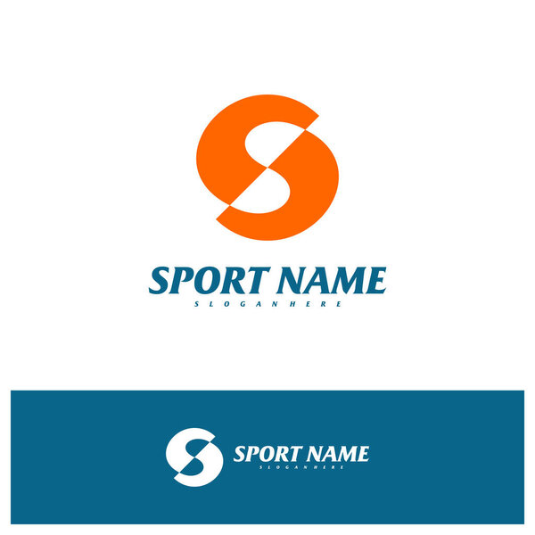 Шаблон вектора логотипа буквы S, иллюстрация концепций логотипа буквы S.