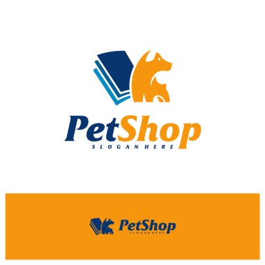 Hayvan Kitabı Logosu Tasarım Şablonu. Hayvan logosu konsept vektörü. Amblem, Yaratıcı Sembol, Simge