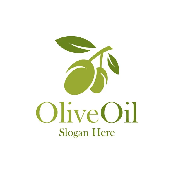 Olive Logo Design Template Olive Logo Concept Vector Creative Icon — Vector de stock