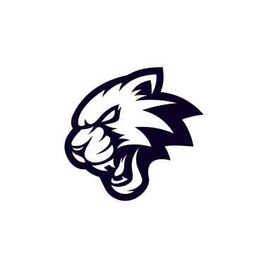 Kızgın jaguar leopar maskot esport logosu tasarımları