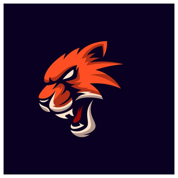 Arga Jaguar Leopard Maskot Esport Logotyp Mönster — Stock vektor