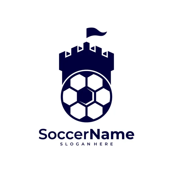 Kastilien Fußball Logo Vorlage Fußball Kastilien Logo Design Vektor — Stockvektor