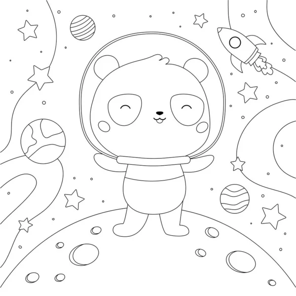 Desenho para colorir kawaii doodle cartoon planet