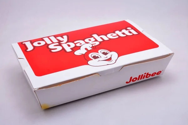 Manila Oct Jollibee Vidám Spagetti 2021 Október Manilában Fülöp Szigeteken — Stock Fotó