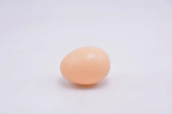 Small Brown Organic Fresh Egg Toy Kids — Stock Photo, Image