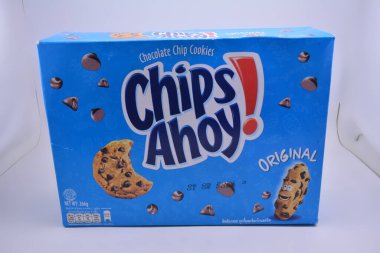 MANILA, PH - 24 Ağustos - Chips ahoy çikolatalı kurabiyeleri 24 Ağustos 2021 