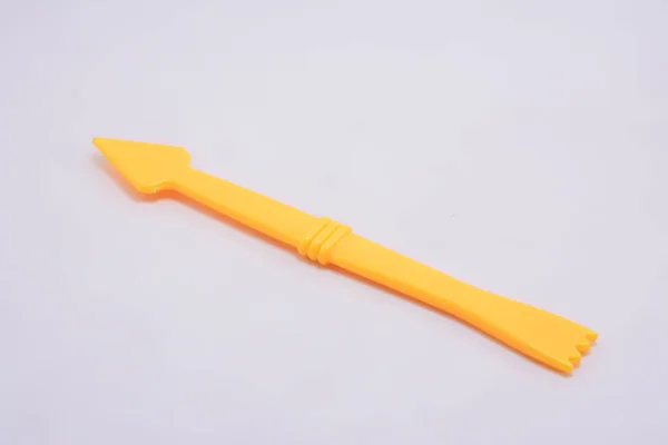 Πλαστική Τέχνη Πήλινο Μαχαίρι Παιχνίδι Εργαλείο Παίζεται Από Παιδιά — Φωτογραφία Αρχείου