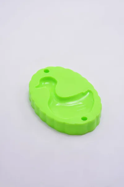 Plástico Pato Argila Moldagem Forma Ferramenta Brinquedo Jogado Por Crianças — Fotografia de Stock