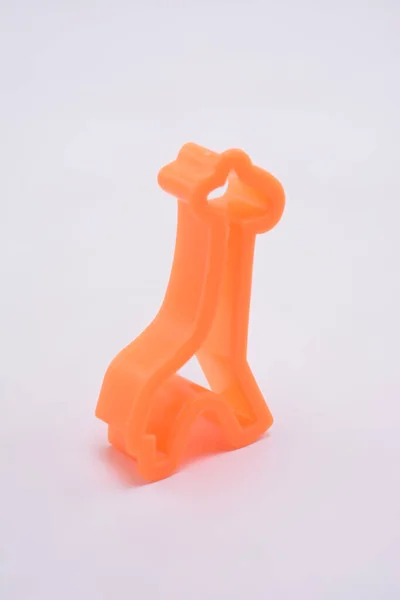 Plástico Girafa Argila Moldagem Forma Ferramenta Brinquedo Jogado Por Crianças — Fotografia de Stock